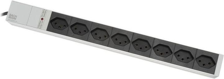 Immagine prodotto Bachmann Striscia di presa 19", 8xP13, 90°, SZ (8 x, Tipo 13, 3 m)