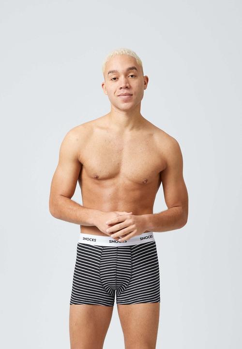 Produktbild Snocks Boxershorts mit Streifen (S, 6er Pack)