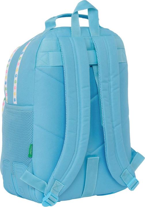 Actual product image Benetton School rucksack Spring Celeste 32 x 42 x 15 cm