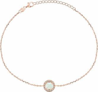 Brilio Silver - Beautiful Gold Plated BRC31Y Synthetic Opal Bracelet