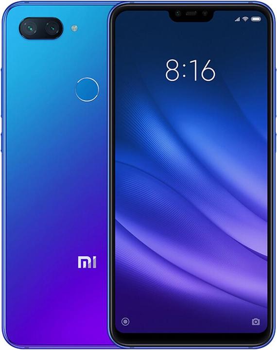 Produktbild Xiaomi Mi 8 Lite (128 GB, Aurora Blue, 6.26", Hybrid Dual SIM, 12 Mpx, 4G)