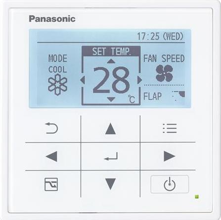 Produktbild Panasonic hat das CZ-RTC5B Bedienfeld für die Steuerung von PACi und VRF mit Energieanzeige und Data
