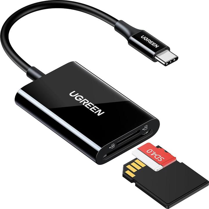 Image du produit Ugreen CM265 USB-C 2-in-1 Card Reader (black) (USB-C)