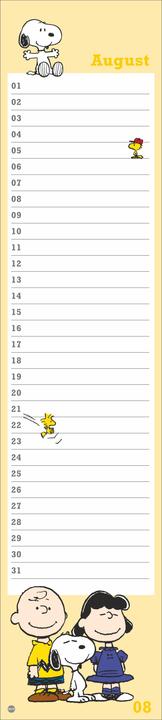 Produktbild Peanuts Geburtstagskalender (11 x 49 cm, Harter Einband, Deutsch)