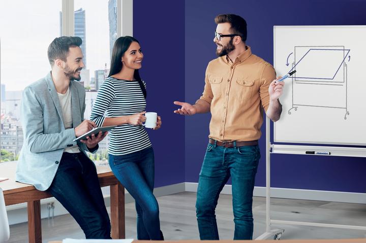 Actual product image Franken Whiteboard Mobile Pivot Enamel (200 x 100 cm)