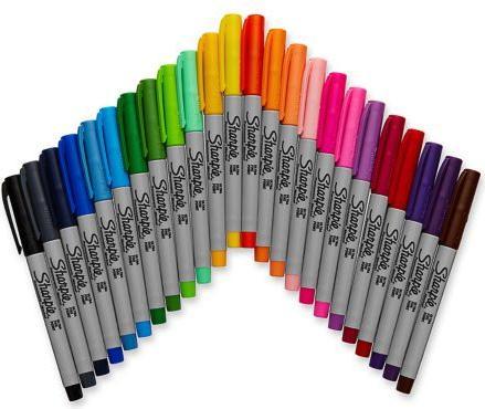 Actual product image Sharpie Permanent Marker Set "Fish (Multicolor, 28 x)