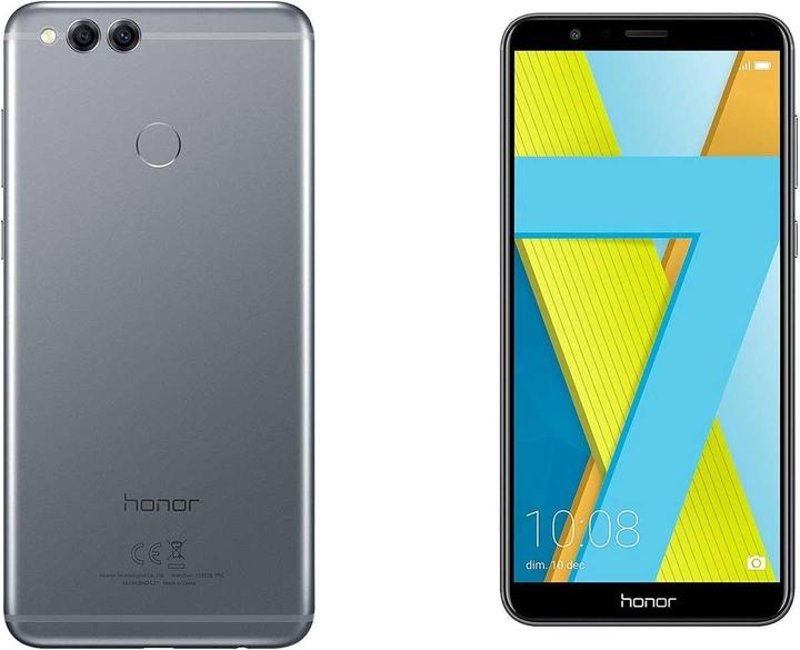 Actual product image Honor 7x (64 GB, Grey, 5.90", Hybrid Dual SIM, 16 Mpx, 4G)