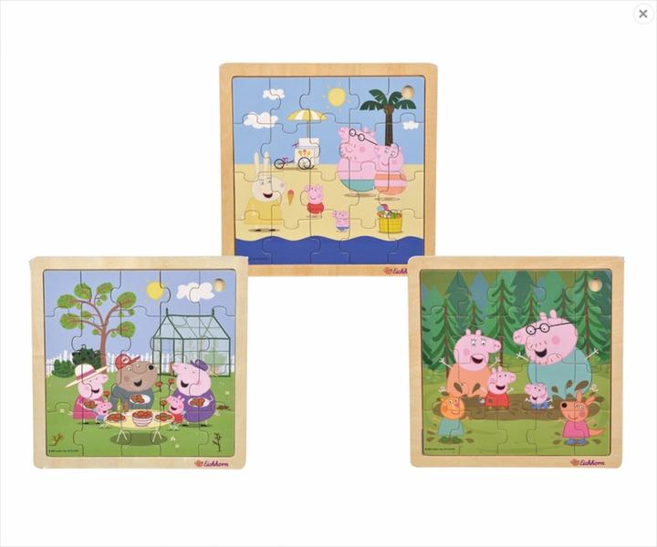 Produktbild Eichhorn Peppa Pig, Einlegepuzzle, 3-sort. (20 Teile)