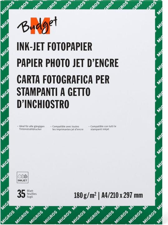 Image du produit M-Budget Papier Photo A4 (180 g/m², A4, 35 x)