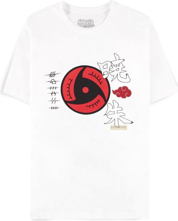 Actual product image Difuzed Naruto Shippuden T-Shirt Akatsuki Symbols White Size XL (XL)
