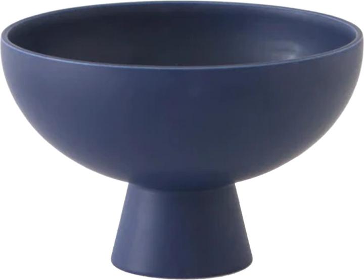 Actual product image Raawii Ø 23 cm Bowl on foot STRØM blue
