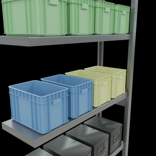 Actual product image Schulte Lagertechnik MULTIplus250 boltless add-on bay system with length bolts