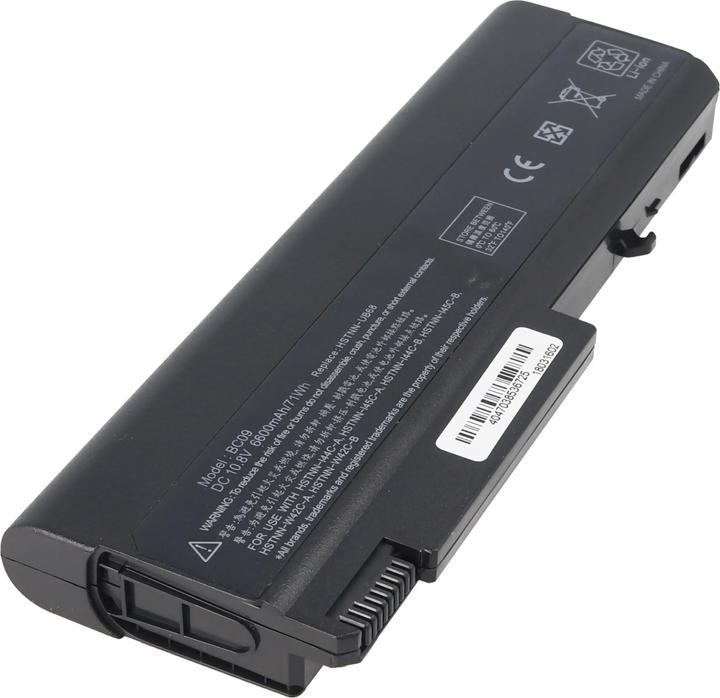 Image du produit AccuCell Akku passend für HP Compaq 6730B, Li-Ion, 10,8V, 6600mAh, 71,3Wh, black (6600 mAh)