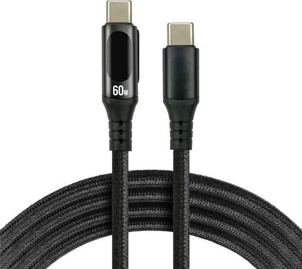 Produktbild Everactive USB-C > USB-C PD 2.0 (Display) - Daten-Ladekabel (2 m, USB 2.0, 60 W)