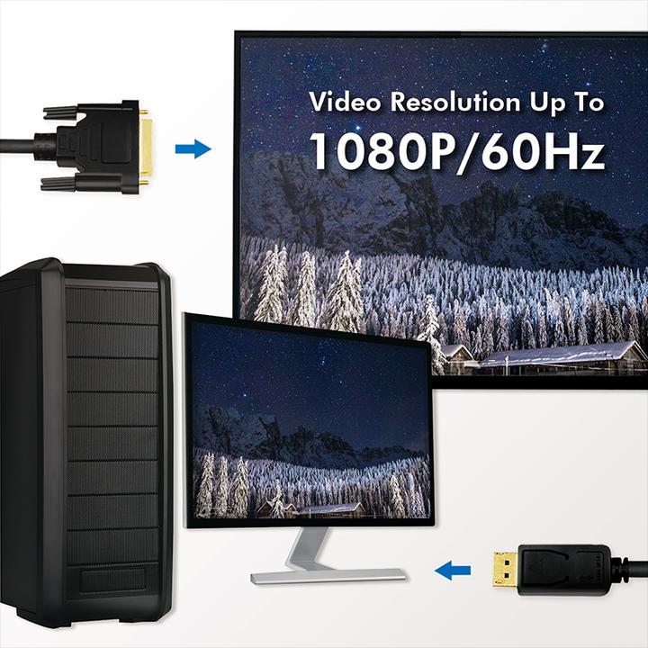 Actual product image LogiLink DisplayPort — DVI (3 m, DisplayPort)