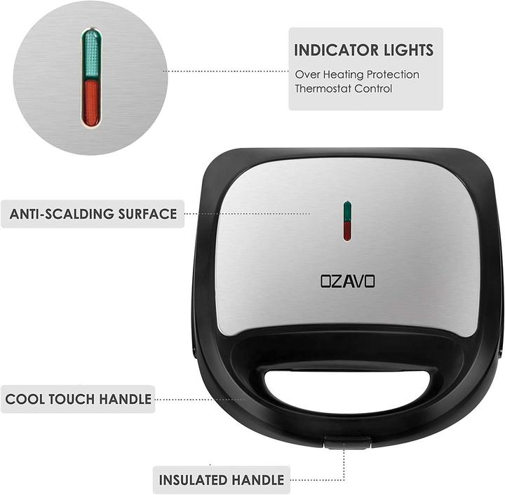 Actual product image Ozavo Sandwich Maker 3 in 1