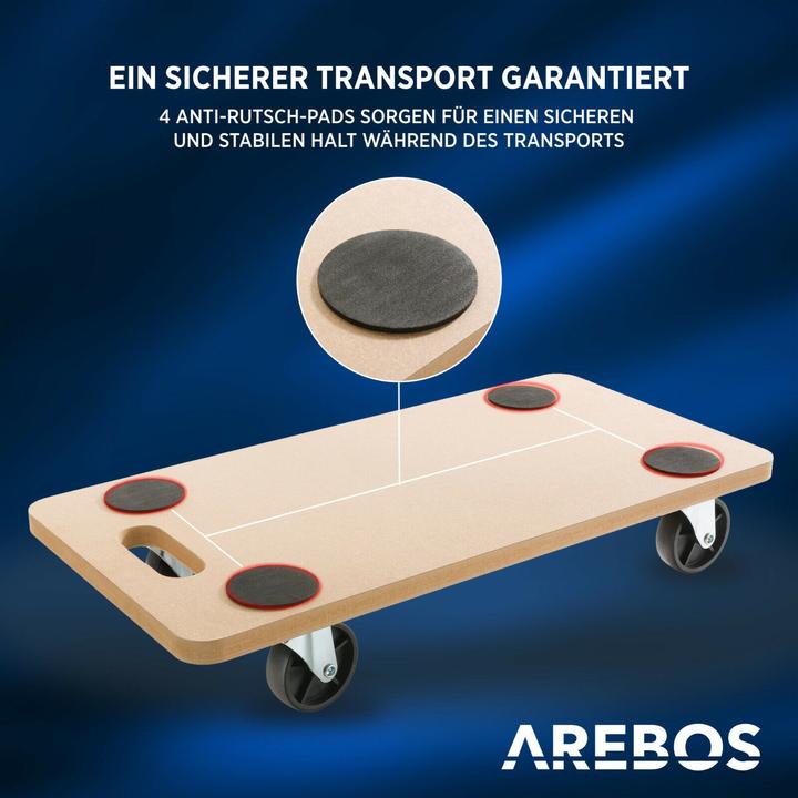 Produktbild Arebos Rollbrett x4 (200 kg)