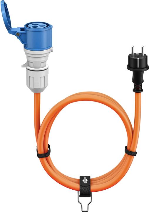 Produktbild Goobay CEE-Adapterleitung, Schutzkontakt-Stecker auf CEE-Kupplung (1.50 m)