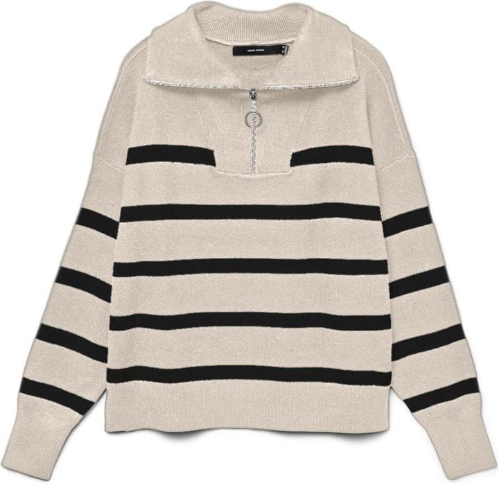 Vero Moda High Neck Reissverschluss Bluse (XS)