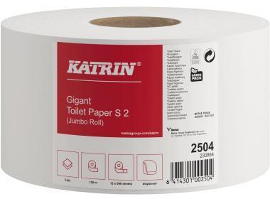 Actual product image Katrin Toilet paper Classic Gigant S 2 Number of plies: 2-ply Fibre blend Number of sheets: 1.... (1 x)