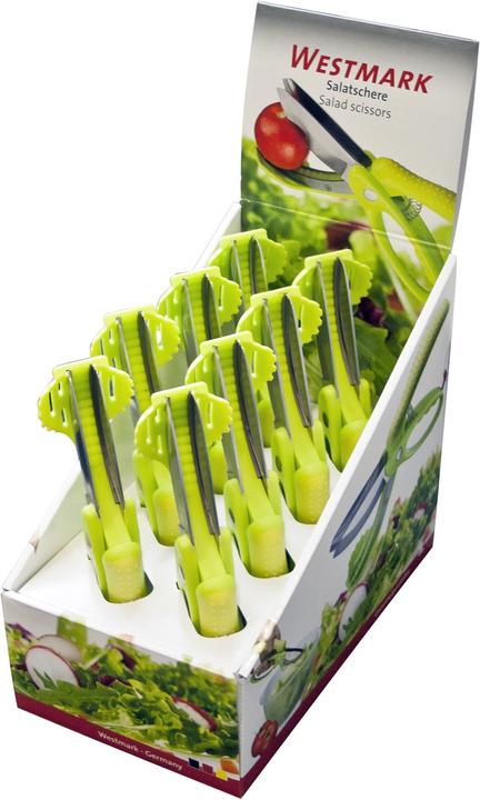 Produktbild Westmark Display 8 Stk Salatschere, Edelstahl, 22x55.5x6.5 cm (22.50 cm)