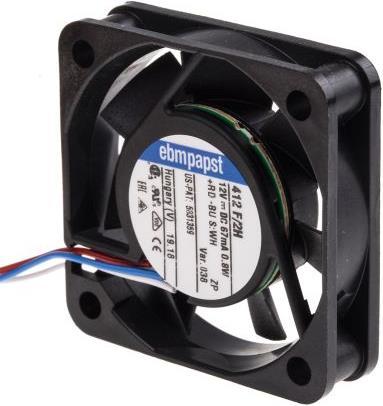 Actual product image Papst PC cooling fan, 40mm 9cu.m/h 12V DC (40 mm)