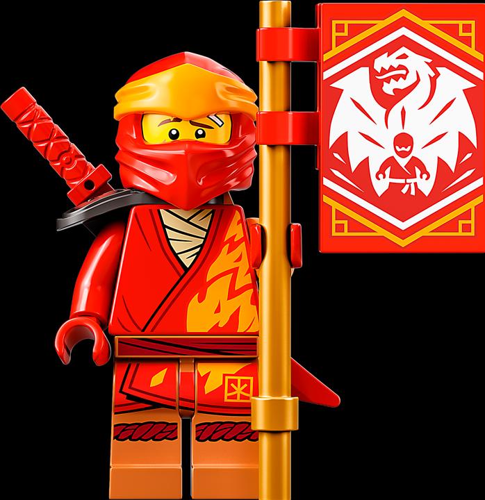 Actual product image LEGO Kai's Fire Dragon EVO (71762, LEGO Ninjago)