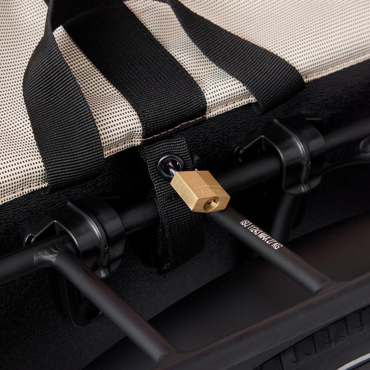 Produktbild Decathlon Doppel-Fahrradtasche 500 2 × 20 Liter beige (40 l, Gepäckträgertasche)