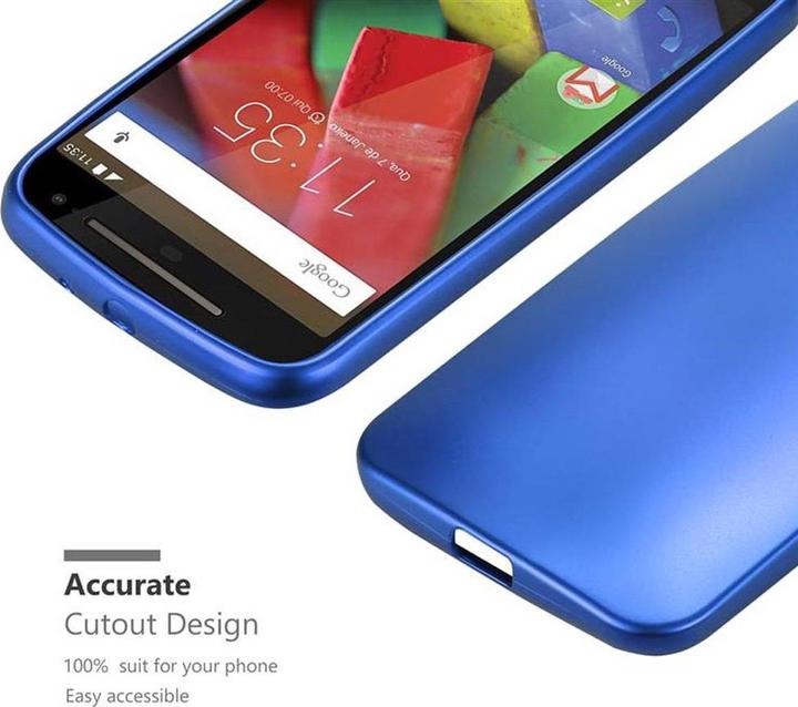 Actual product image Cadorabo TPU Matt Metallic Cover (Motorola Moto G2 (2nd Gen))