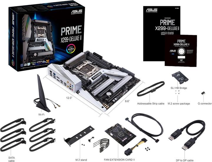 Produktbild ASUS Prime X299-Deluxe II (LGA 2066, Intel X299, ATX)