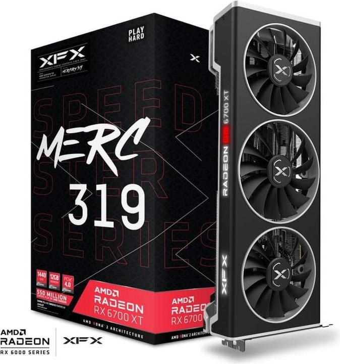 Actual product image XFX Speedster MERC319 Radeon RX 6700 XT - Graphics Cards (12 GB)