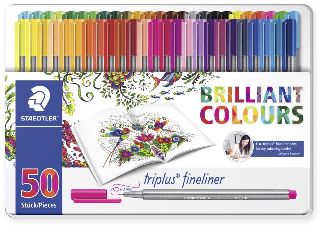 Produktbild Staedtler JB Metallbox 50 triplus fineliner ass.