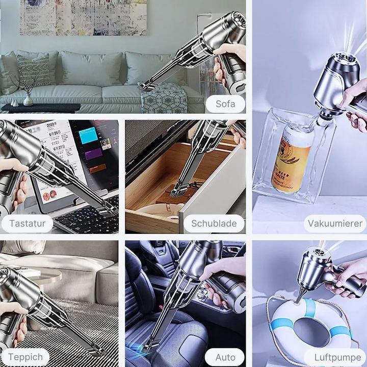 Actual product image Hermex Cordless hoover Hand-held hoover 3-in-1 car hoover