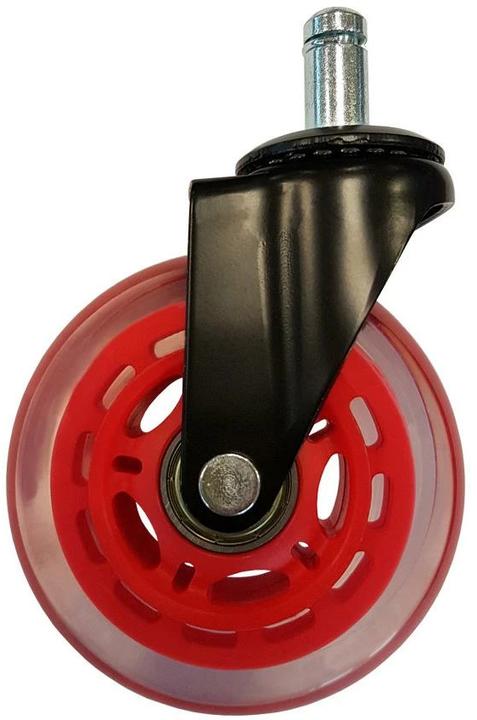 Immagine prodotto LC-Power Gaming Chair Castors Set di 5 ruote rosse