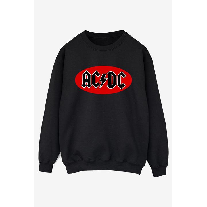 Immagine prodotto AC/DC Felpa in cotone con logo circolare rosso per uomo (4XL)
