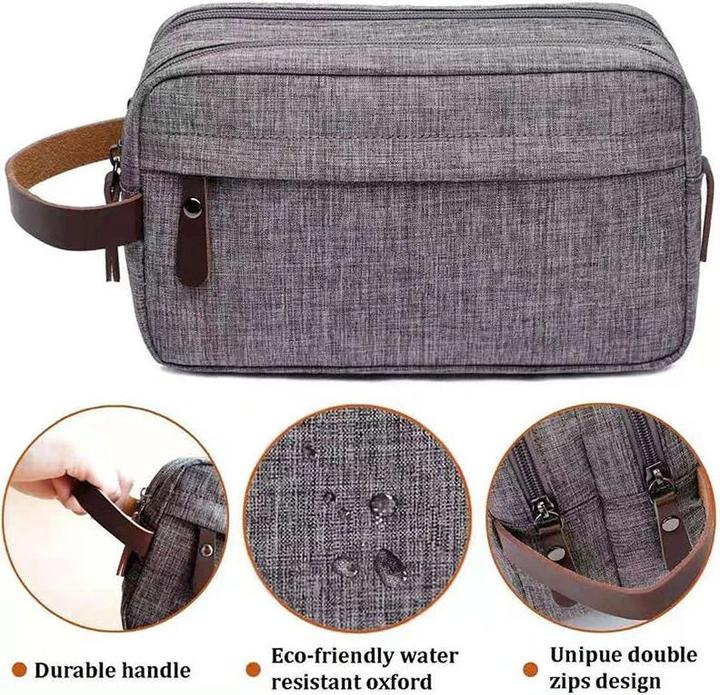 Image du produit Only-Bags.Store Trousse de toilette pliable de grande capacité, étanche et imperméable à l'eau