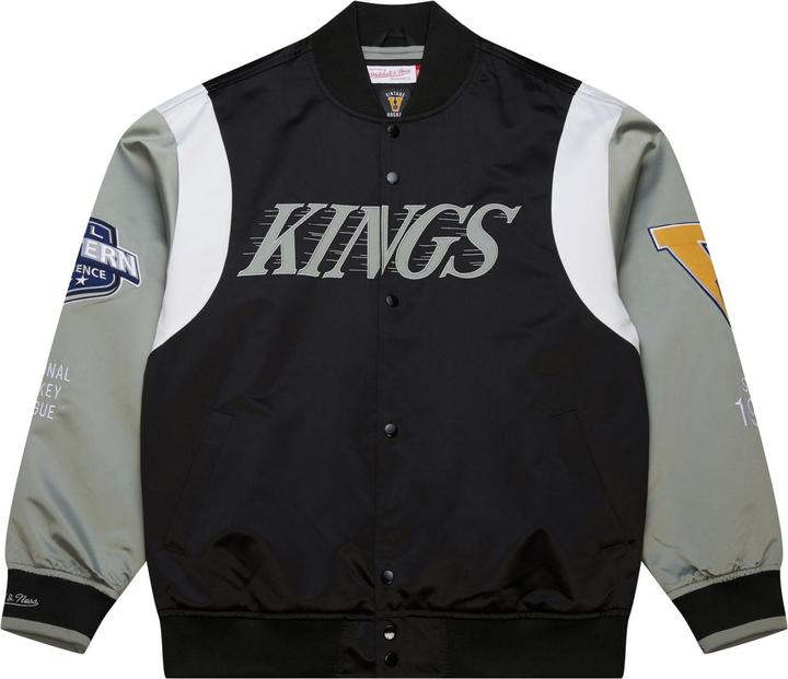 Mitchell & Ness M&N Heavyweight Satin Jacket NHL Los Angeles Kings - S (S)
