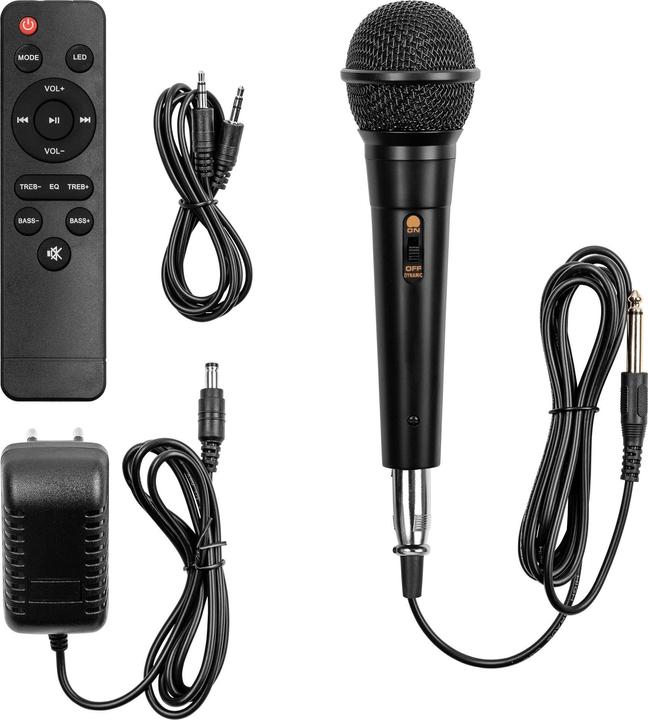 Produktbild Fenton Partybox - Track610 portable speaker met Bluetooth - Karaoke set met microfoon (10 h, Akkubetrieb, Netzbetrieb)