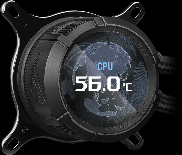 Actual product image ASUS ROG STRIX LC III 360 ARGB LCD (schwarz)