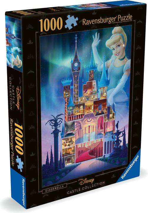 Ravensburger Puzzle 12000259 - Cinderella - 1000 Teile Disney Castle Collection Puzzle für (1000 Teile)