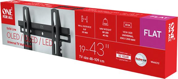 Immagine prodotto One for All Solid WM4212 (Muro, 43", 40 kg)