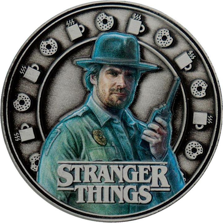 Actual product image Fanattik Stranger Things collectible coin Eleven & Hopper 4 cm