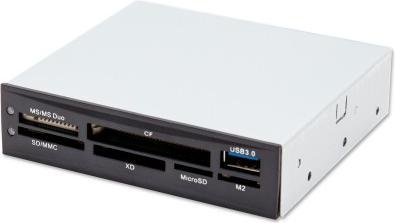 Actual product image Connectland Lecteur de Cartes compatible Interne 51 en 1 Interne USB 3.0 (Noir-Gris-Beige) (USB 3.2)