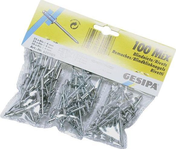 Gesipa Blindnietsortiment 100-tlg Alu