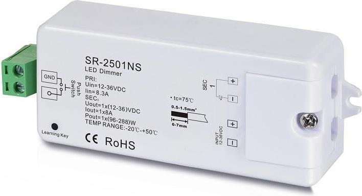 Actual product image Sunricher RECEIVER LED STRIP 12-36V 1X8A SR-2501NS (18 cm)