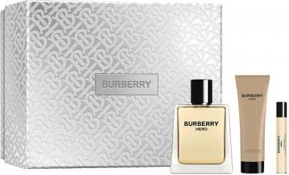 Burberry Set Hero, Barbati, Eau De Toilette 100ml Gel De Dus 75ml Eau De Toilette 10ml (Parfum set)