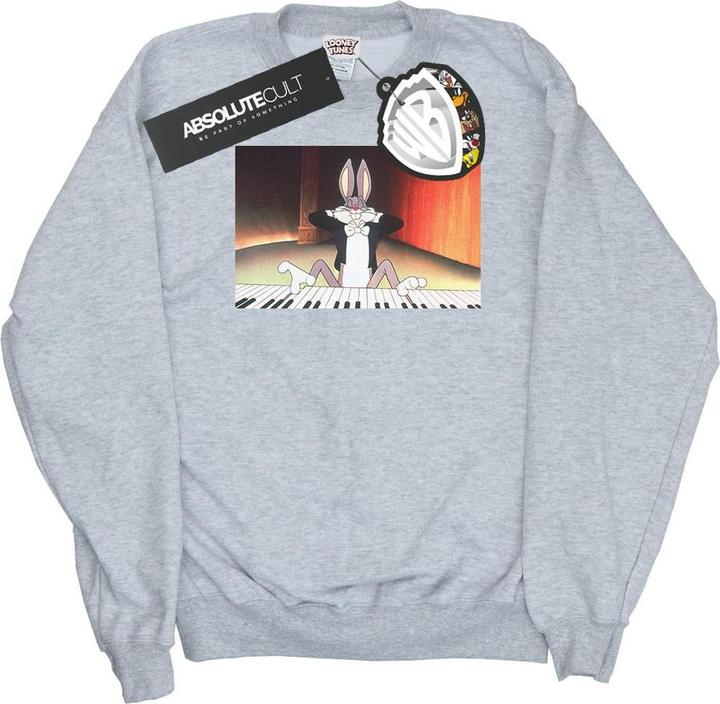 Looney Tunes Bugs Bunny Playing Piano Sweatshirt (M)