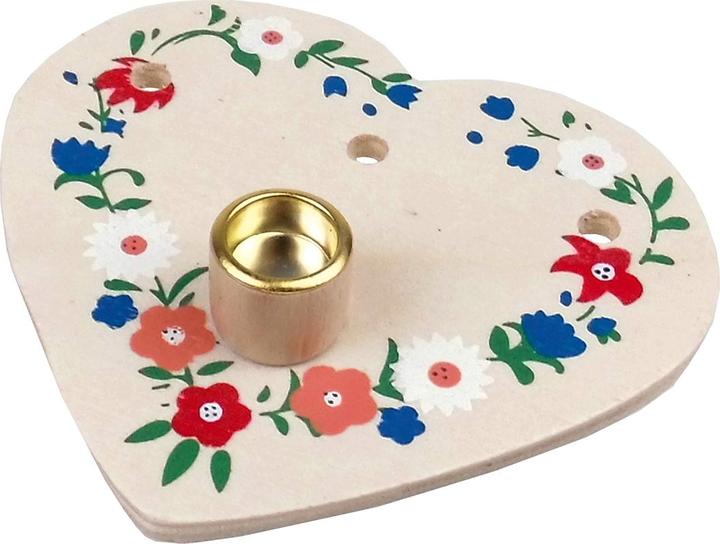 Actual product image Tib Wooden Stand Heart Shape Wood 0-9 multicoloured (1 x)