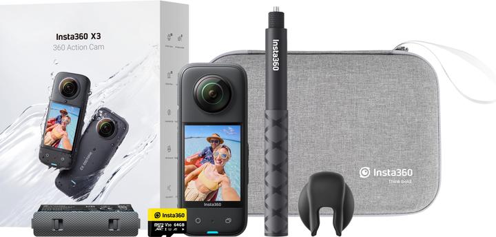 Productafbeelding Insta360 X3 Bundel (30p, 5.7K, Bluetooth, WiFi)