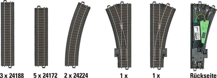 Produktbild Märklin Digitale C-Gleis-Ergänzungspackung D2 (Spur H0)